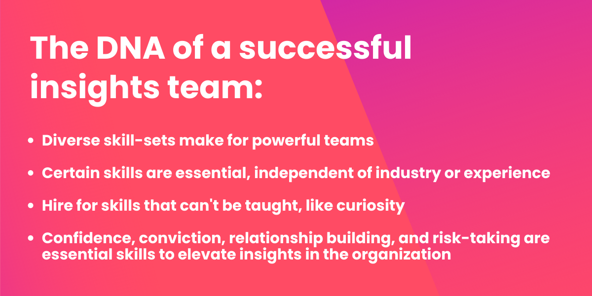 The DNA of successful insights teams