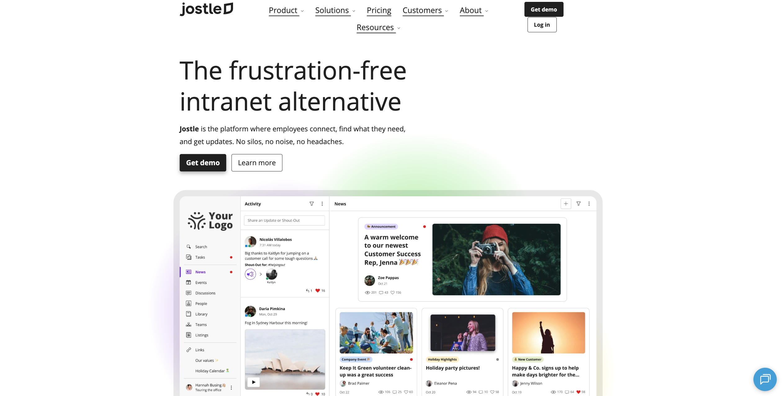 Jostle screen