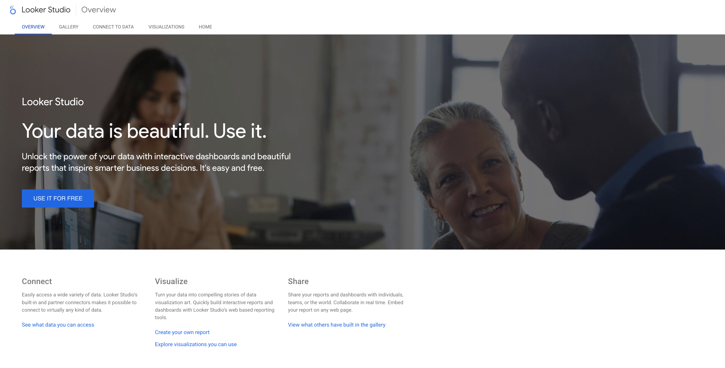 Looker Studio screen