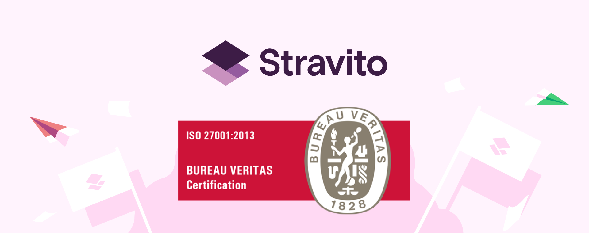 Stravito ISO 27001 badge
