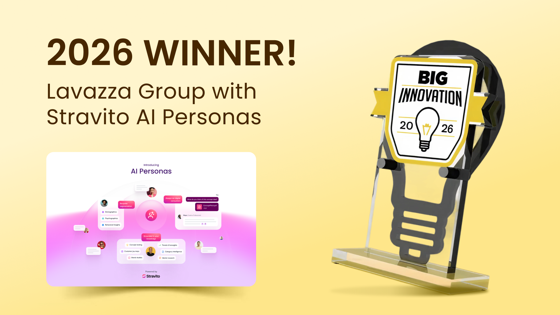 Stravito and Lavazza Group Named 2026 BIG Innovation Awards Winners