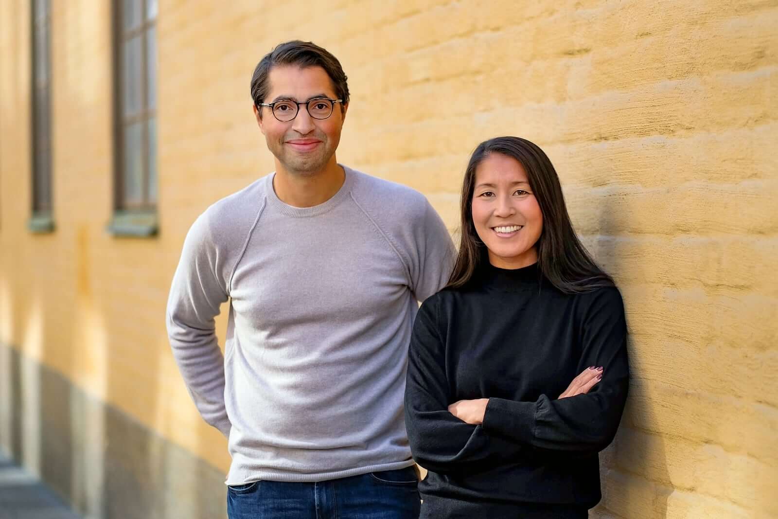 Two of Stravito's founders Thor Olof Philogène and Sarah Lee