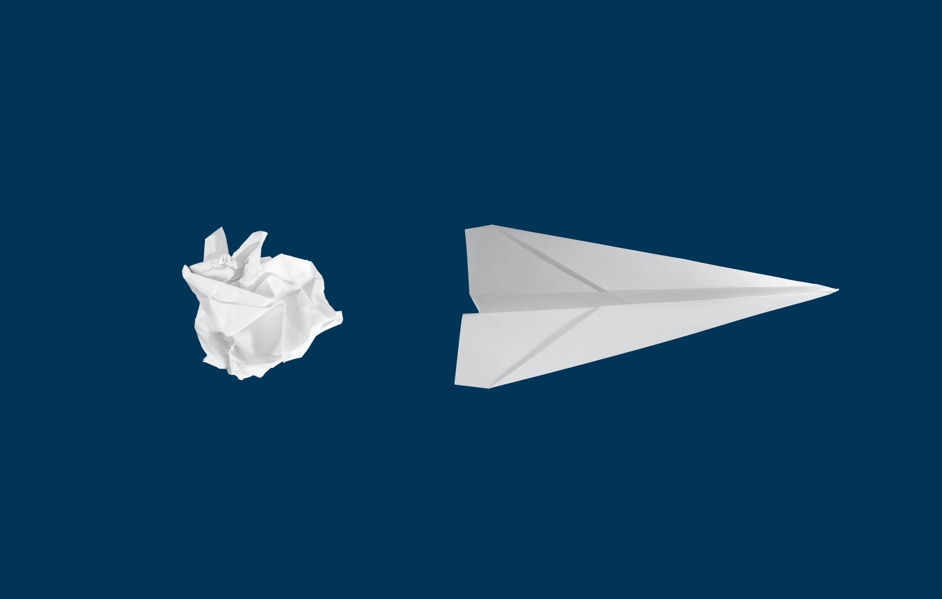 Paper ball and a paper plane: The difference between democratizing data and insights is all about the output.