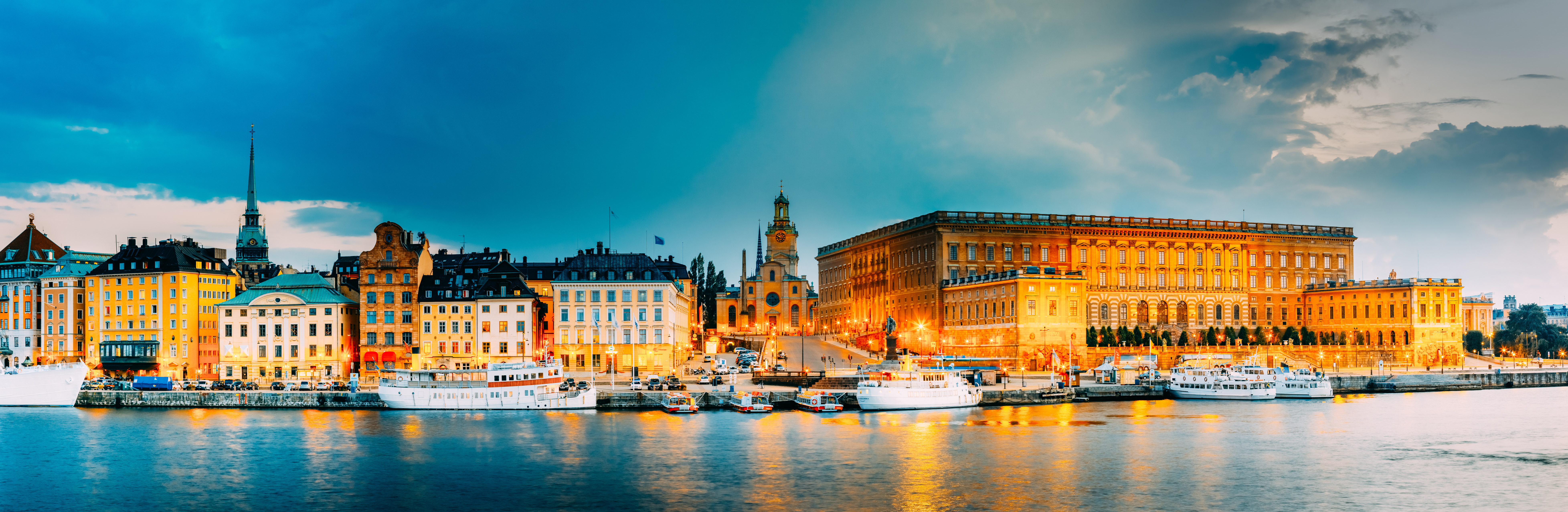 A street by the water in Stockholm, Sweden